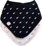 Black Kiwi Baby Bib